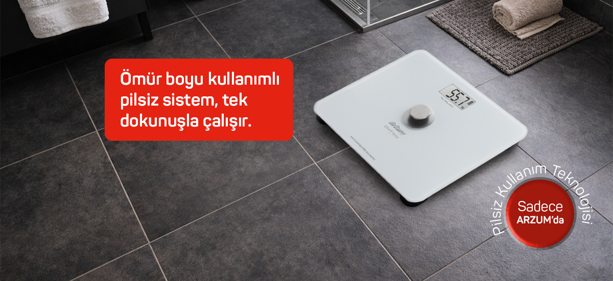 AR5126 Arzum Stayfit Touch Çevre Dostu Banyo Baskülü Hero