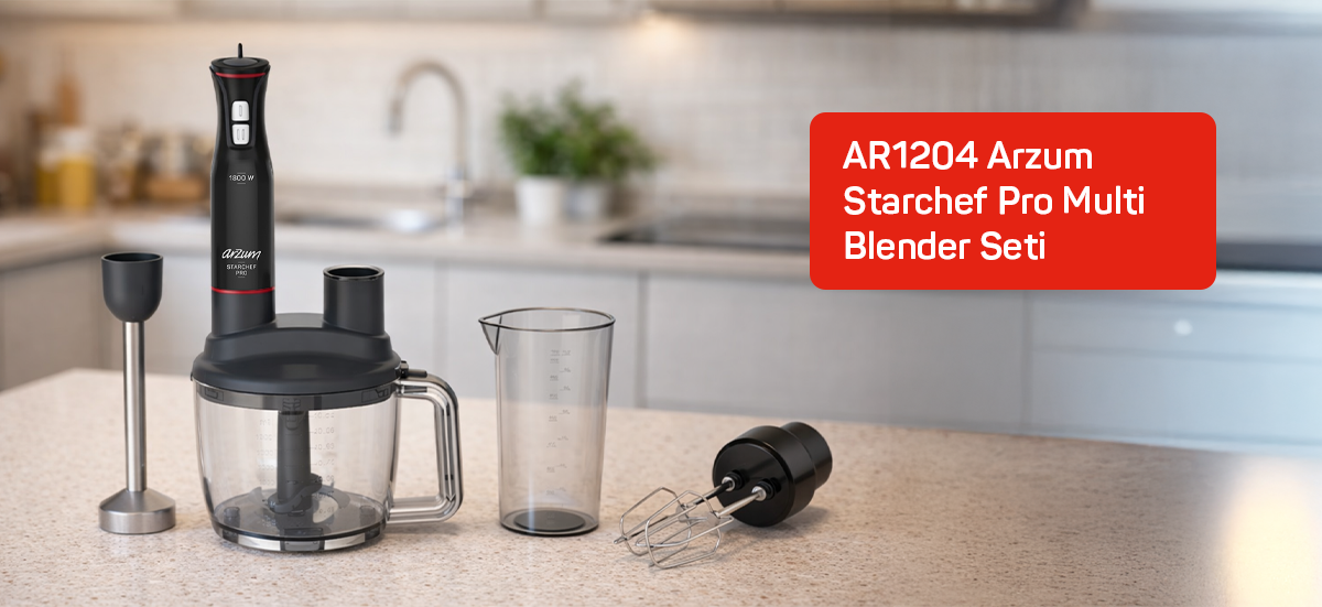 AR1204 Arzum Starchef Pro Multi Blender Seti Banner