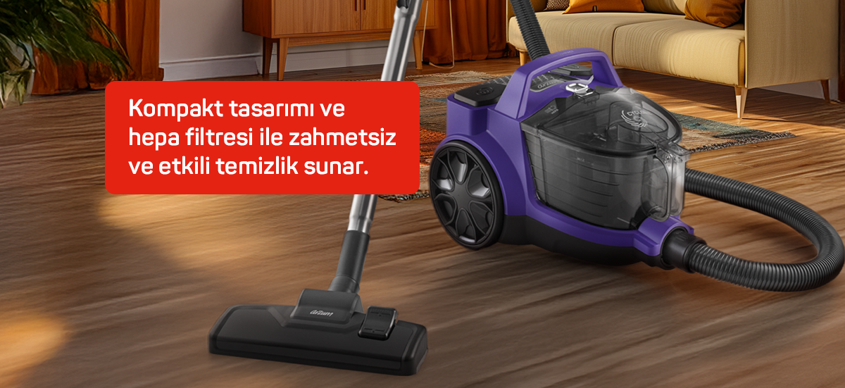AR4070 Arzum CleanCompact Cyclone Vacuum Cleaner Hero