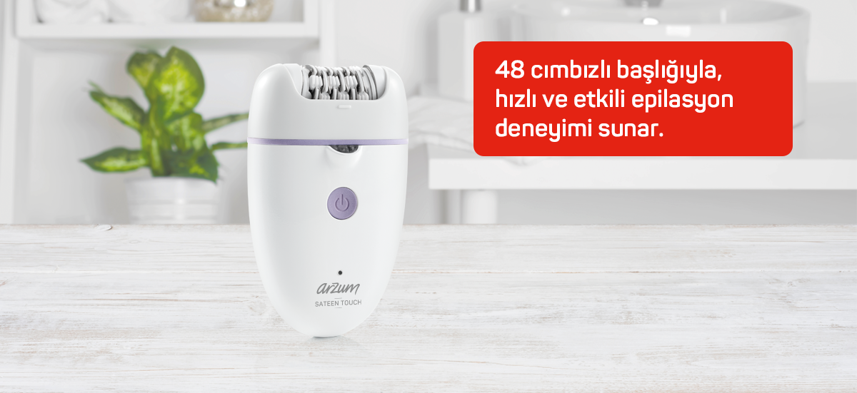 AR5173 Arzum Sateen Touch Şarjlı Epilasyon Cihazı Hero