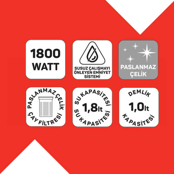 Deminde Çay Makinesi - Inox - AR3129 - 7