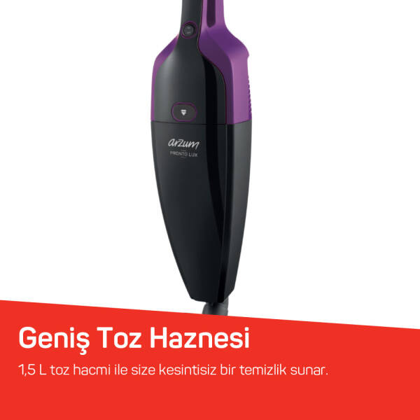 AR4075 Pronto Lux  2 in 1 Arada Handstick Vacuum Cleaner - Deep Plum - 4