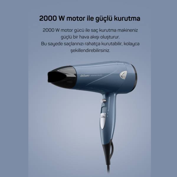 AR5014-DM Senfony Color Hair Dryer - Deep Blue - 3