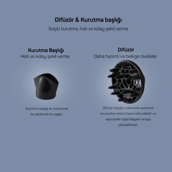 Senfony Color Saç Kurutma Makinesi - Derin Mavi - AR5014-DM - 5