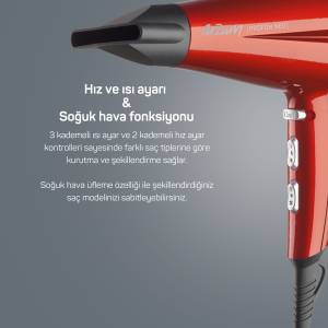 Profön Neo | Profesyonel Saç Kurutma Makinesi - Nar | AR5049-1400 - 7