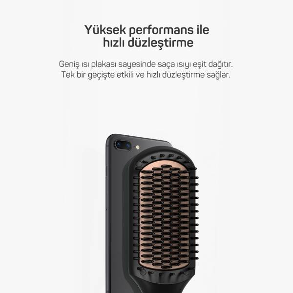 AR5068 Superstar Touch Hair Straightening Brush - Black - 3