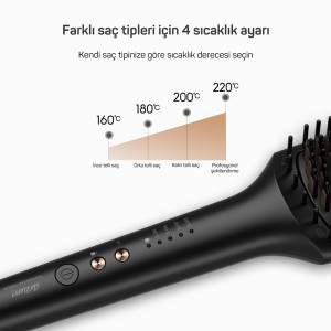 AR5068 Superstar Touch Hair Straightening Brush - Black - 6