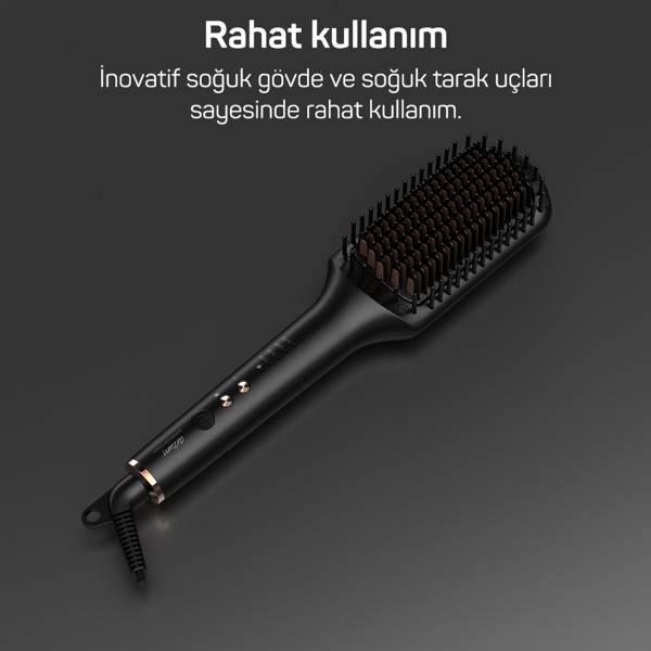 AR5068 Superstar Touch Hair Straightening Brush - Black - 9
