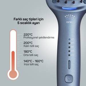 AR5082-O Superstar Pro Hair Straightening Brush - Ocean - 5