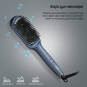 AR5082-O Superstar Pro Hair Straightening Brush - Ocean - 3