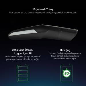 Trace 5 in 1 Erkek Bakım Seti - Siyah - AR5200 - 8