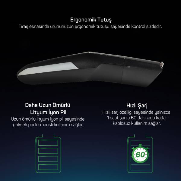 Trace 5 in 1 Erkek Bakım Seti - Siyah - AR5200 - 8