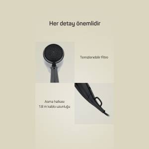AR569 Linda Hair Dryer - Black  - 5