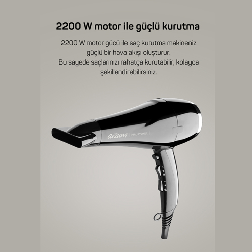 AR596 Imaj Ionic Hair Dryer - Black - 4