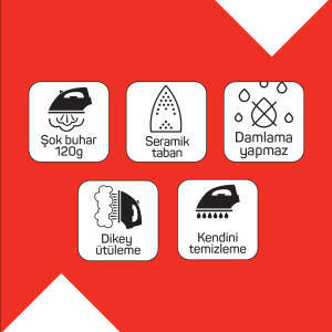 Olivya | Seramik Tabanlı Buharlı Ütü | AR684-0100 - 6