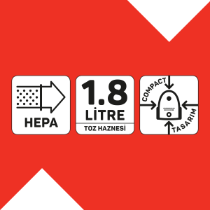 Arzum AR4070-1800 Clean Compact Cyclone Filtreli Süpürge - 6