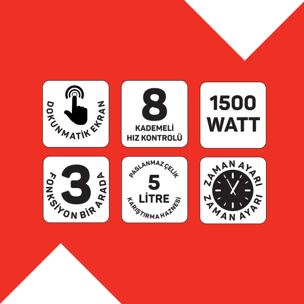 Crust Mix Pro Stand Mikser - AR1186-01 - 8