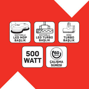 MagiClean FlexBin İstasyonlu Dikey Şarjlı Süpürge - AR4211 - 11