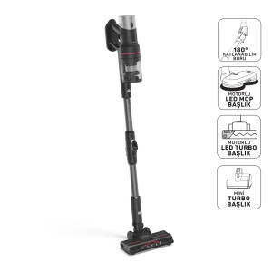 MagiClean HydroFlex | Dikey Şarjlı Süpürge - Siyah | AR4210-0100