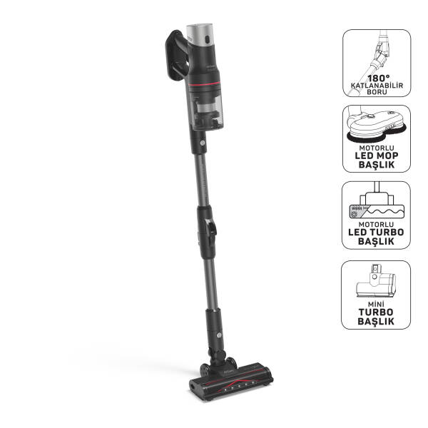 MagiClean HydroFlex | Dikey Şarjlı Süpürge - Siyah | AR4210-0100 - 1