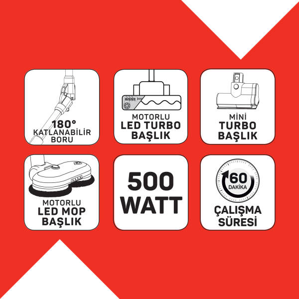 MagiClean HydroFlex | Dikey Şarjlı Süpürge - Siyah | AR4210-0100 - 11