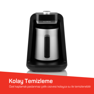 Rich Spin Pro Türk Kahvesi Makinesi - Krom - OK0020-K - 7