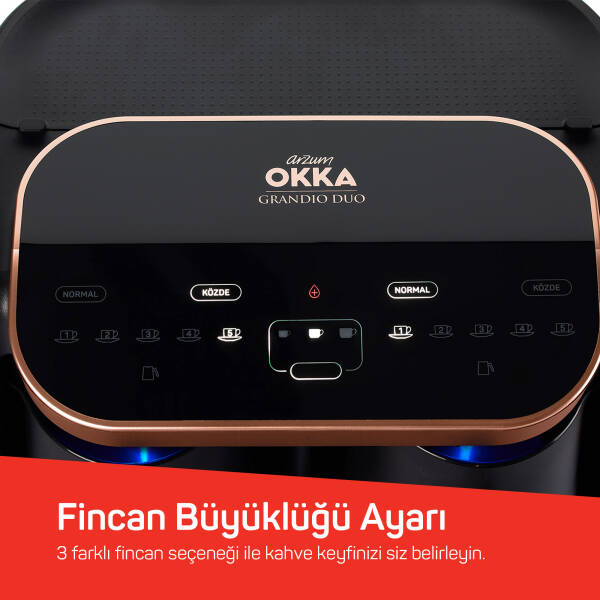 Grandio Duo | Türk Kahvesi Makinesi - Bakır | OK007-0400 - 6