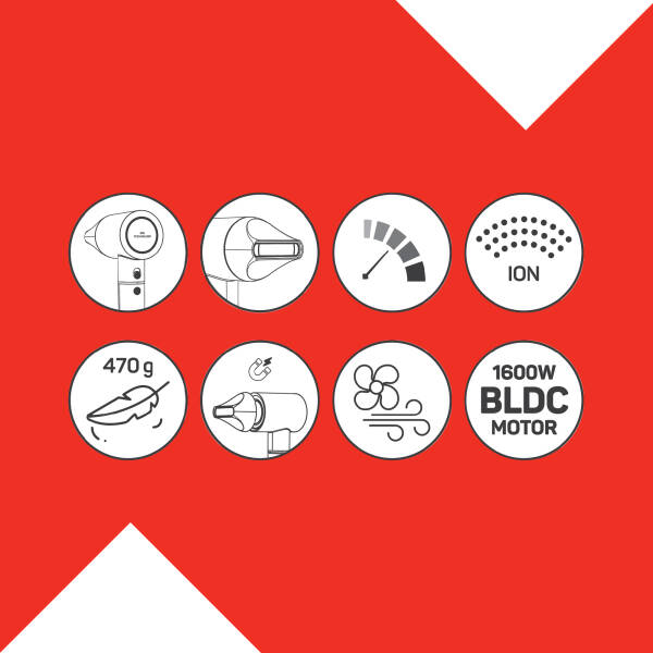 Revolution | Profesyonel Saç Kurutma Makinesi - Platin Gri | AR5169-1700 - 8