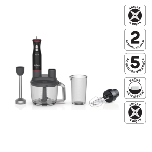 Starchef Pro Multi Blender Seti - Siyah - AR1204-0100