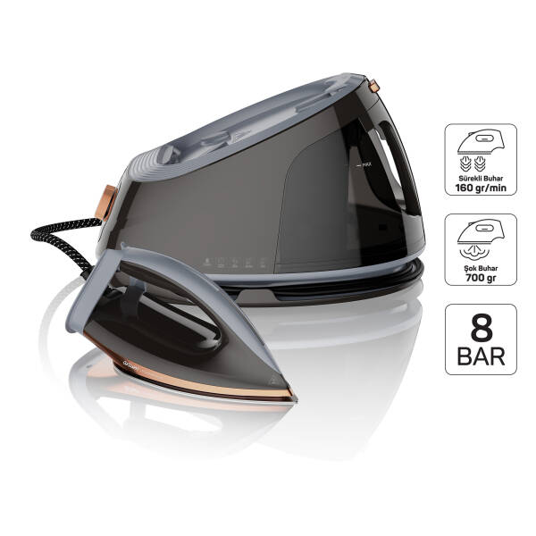 SteamArt Plus | Buhar Kazanlı Ütü - Gri | AR6048-1700 - 1