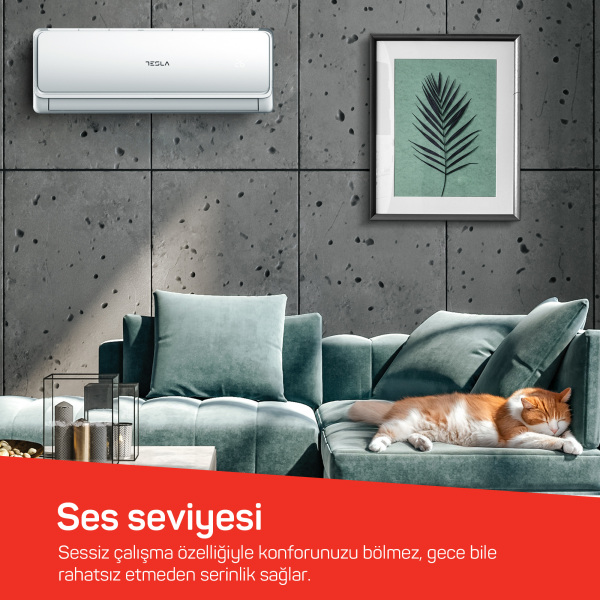 Tesla 12.000 BTU A++ Inverter | Duvar Tipi Split Klima | TS9000-0200 - 7