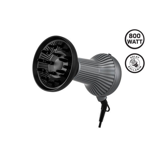 Trendcare Curly | Bukle Belirginleştirici Saç Kurutma Makinesi - Antrasit | AR5124-2500 - 1