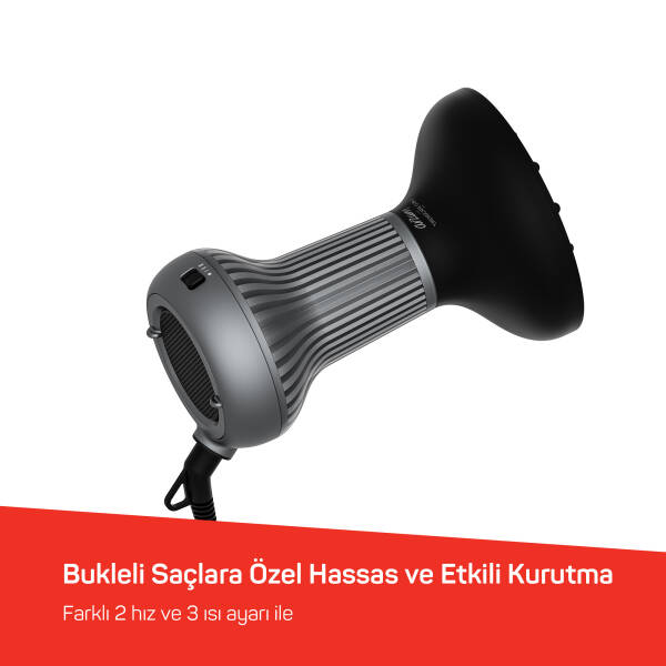 Trendcare Curly | Bukle Belirginleştirici Saç Kurutma Makinesi - Antrasit | AR5124-2500 - 4